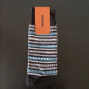 MISSONI Men’s Multicolor Dress Socks size M 9-10 NWT